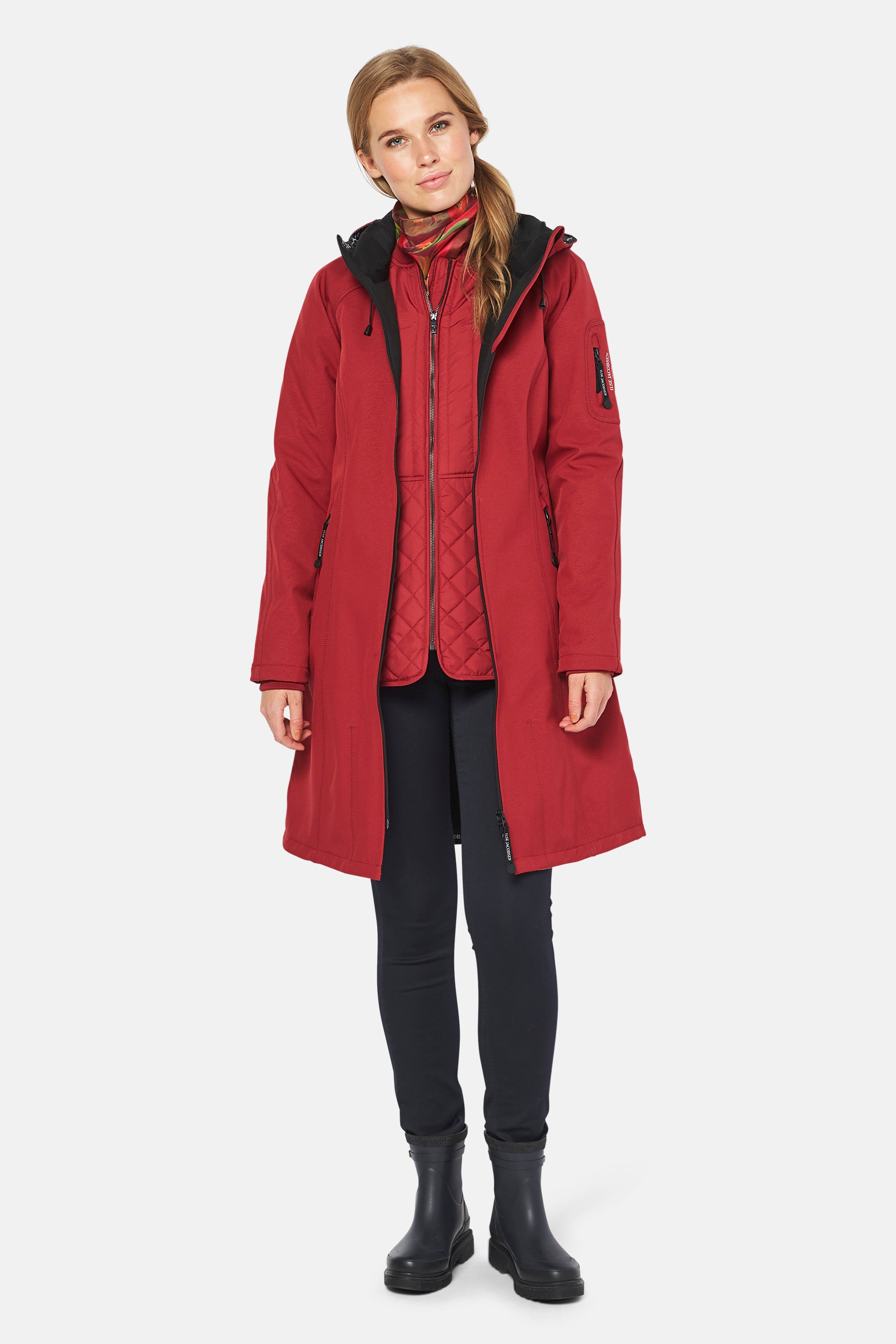 Ilse Jacobsen Hornbæk Rain Raincoat Raincoat 383 Rhubarb